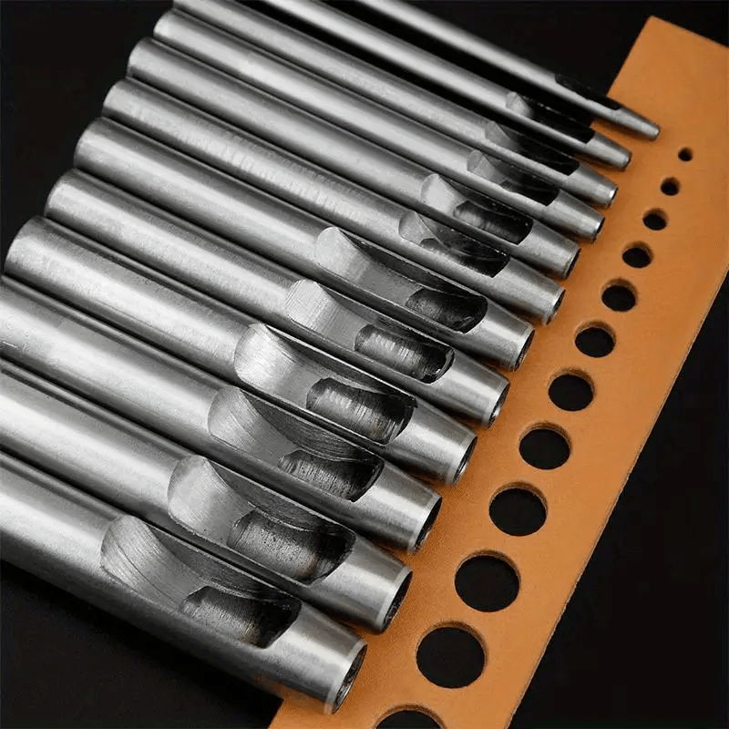 Leatherwork Punching Tool - 6 buah alat pembuat lubang kulit
