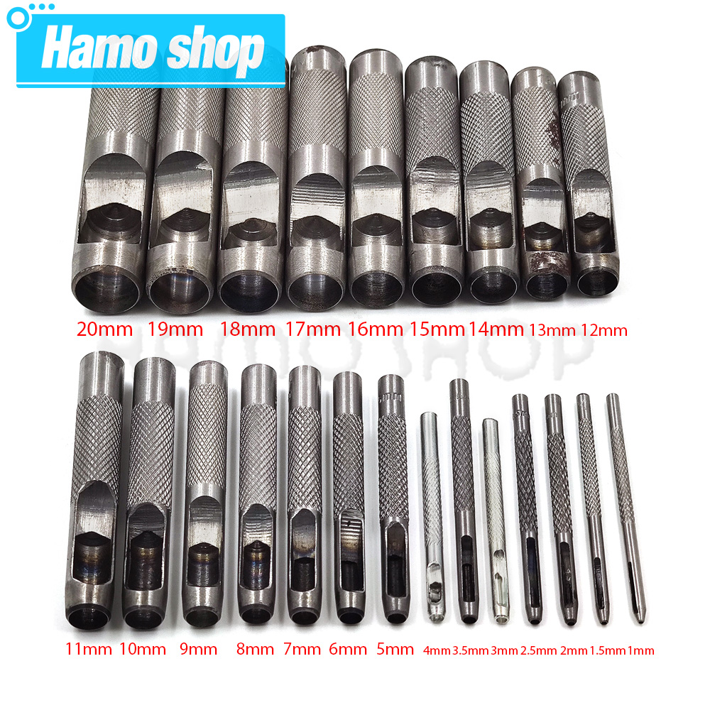 Leatherwork Punching Tool - 1.0 mm-25 mm semua ukuran memilih