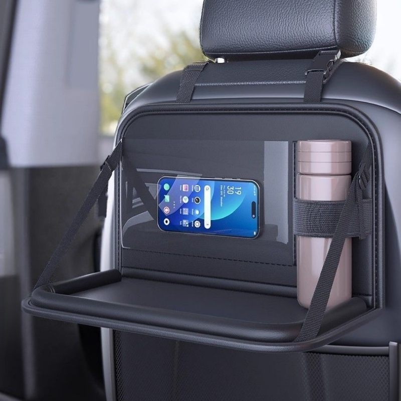 Leatherwork Desk - Organizer Sandaran Kursi Mobil Meja Lipat