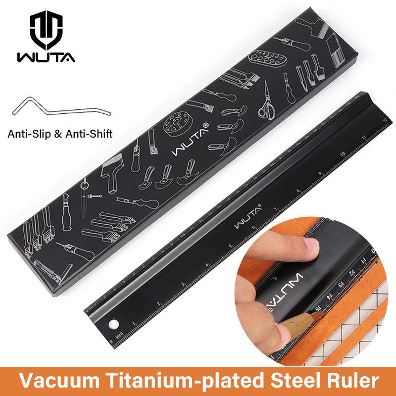 Leatherwork Ruler - WUTA penggaris pemotong kulit penggaris pengaman