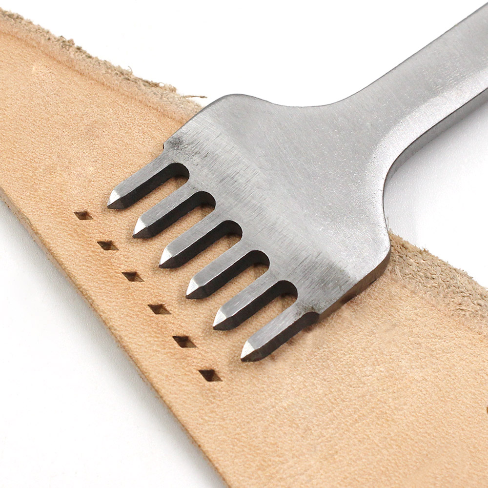 Alat pelubang kulit, 3/4/5/6mm - Leatherwork Punching Tool ulasan dan harga