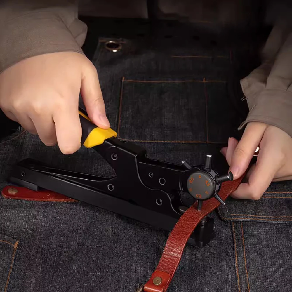 Penembus Lubang Kulit, Tang Pe - Leather Punch Revolving ulasan dan harga