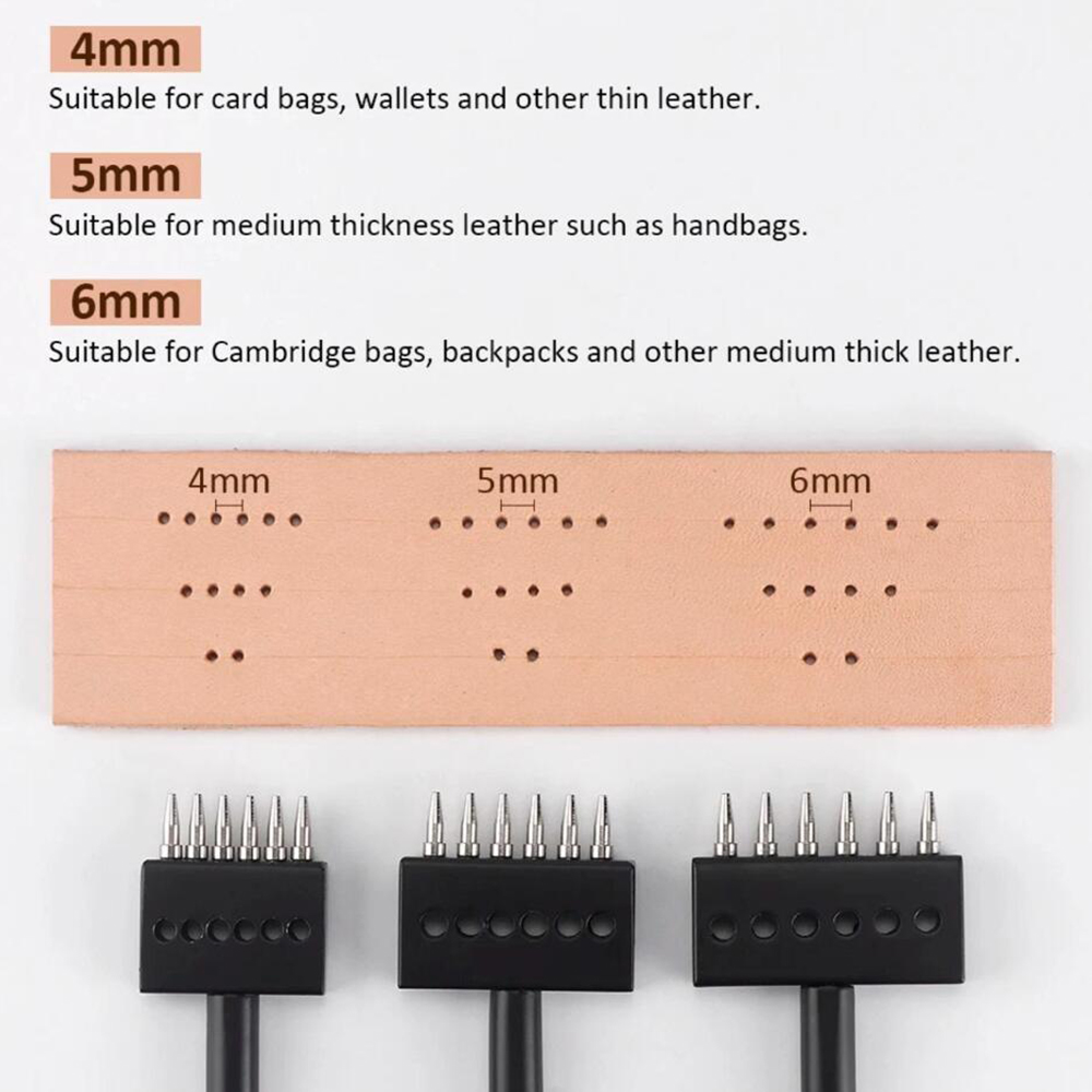 Set Alat Pelubang Kulit Black  - Leather Punch Revolving ulasan dan harga