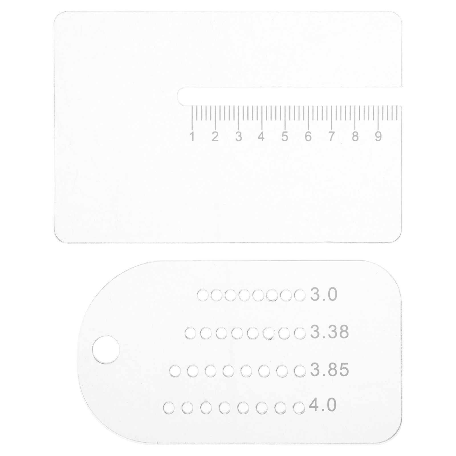 2Pcs Alat Penentu Jarak Lubang - Leatherwork Ruler ulasan dan harga