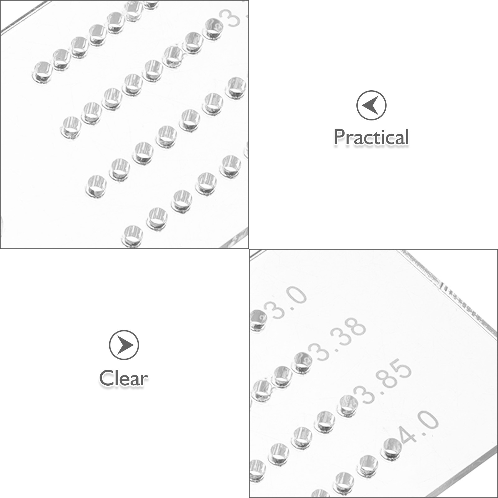 2Pcs Alat Penentu Jarak Lubang - Leatherwork Ruler ulasan dan harga