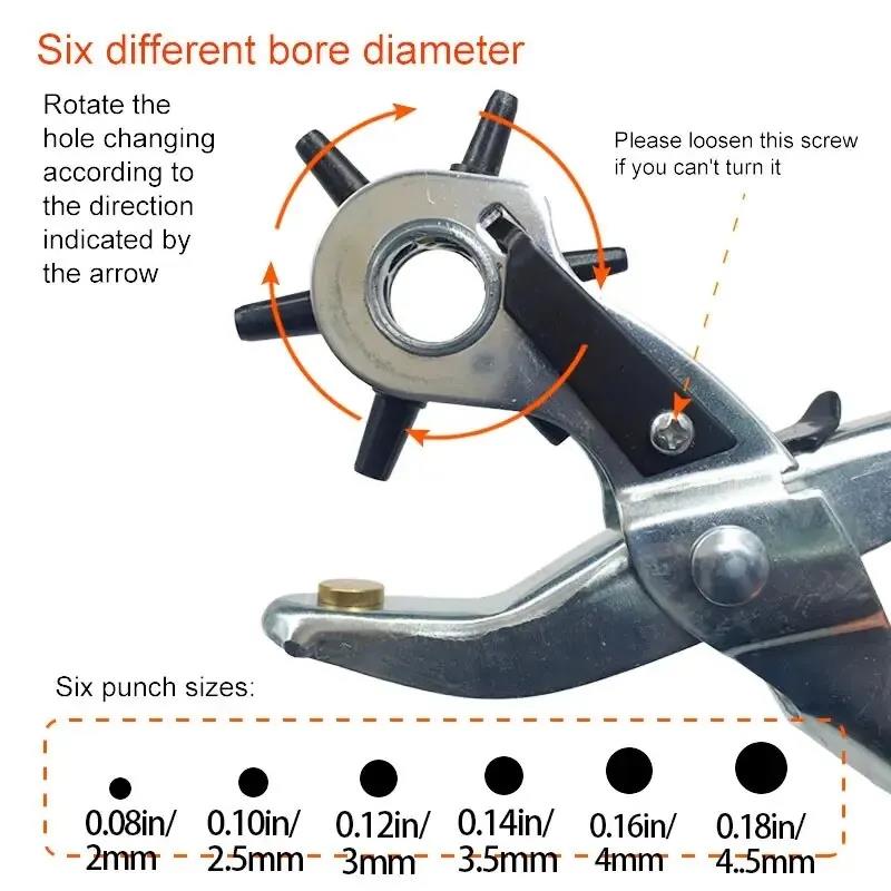 Tang Pembuat Lubang Kulit Puta - Leather Punch Revolving ulasan dan harga