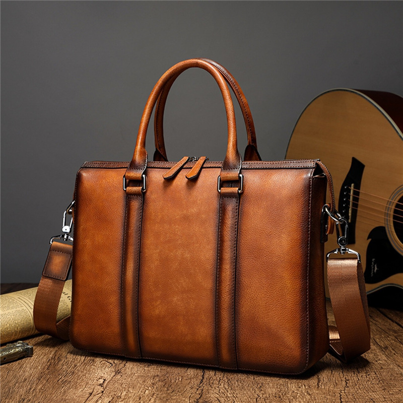 Tas Kerja Kulit Asli YETTIES | - Leather Work Handbag ulasan dan harga
