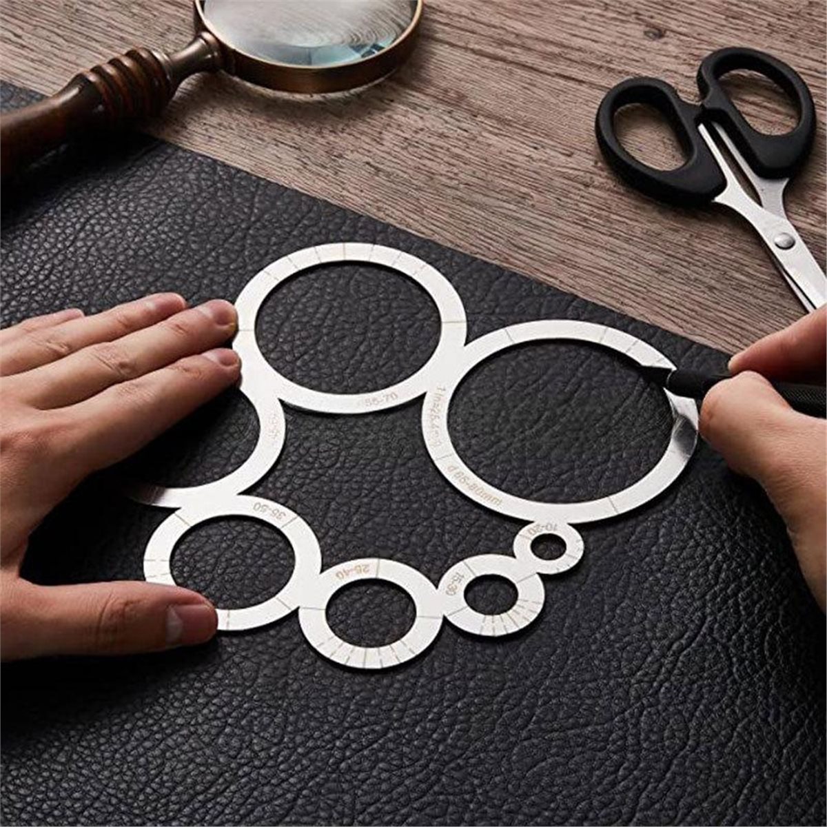 Penggaris Pemotong Sudut Kulit - Leatherwork Essentials ulasan dan harga