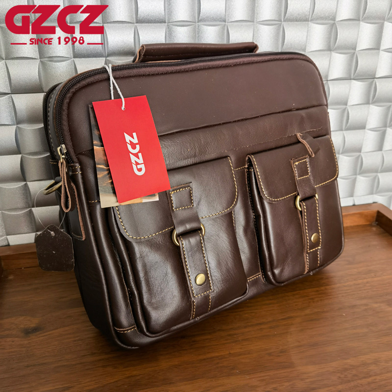 Tas Selempang Pria GZCZ, Tas K - Leather Work Handbag ulasan dan harga