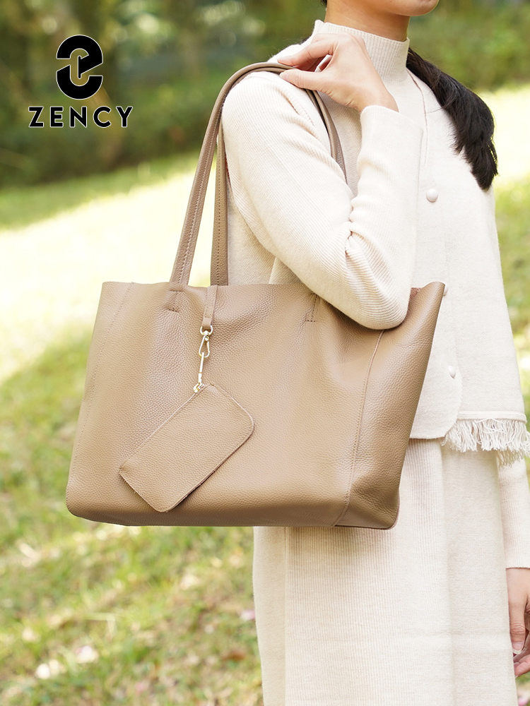 Tas Tote Besar Kulit Asli Zenc - Leather Work Handbag ulasan dan harga