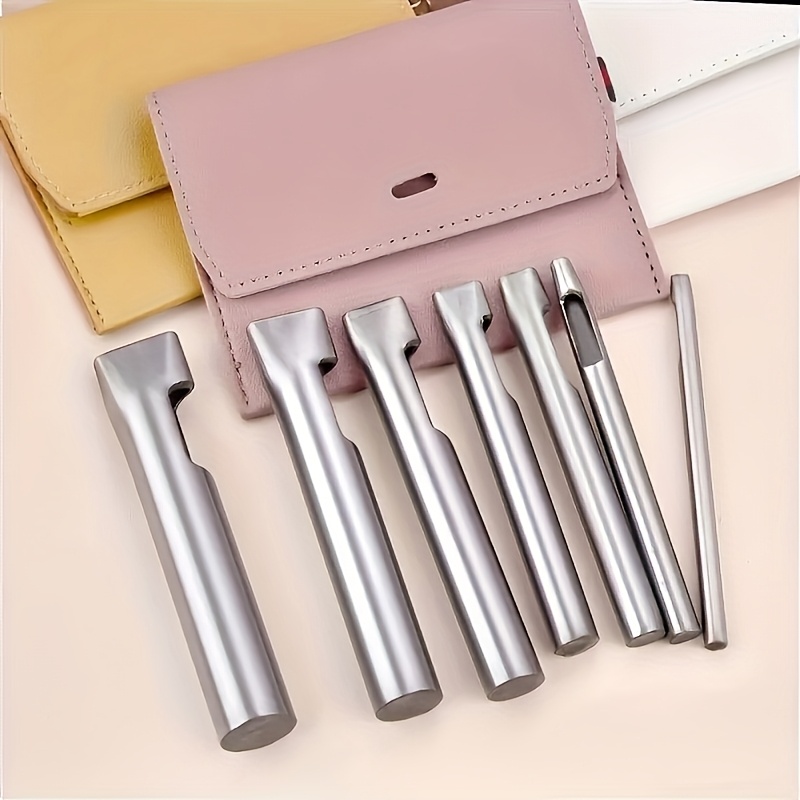5pcs Alat Pembuat Lubang Oval  - Leather Punch Revolving ulasan dan harga