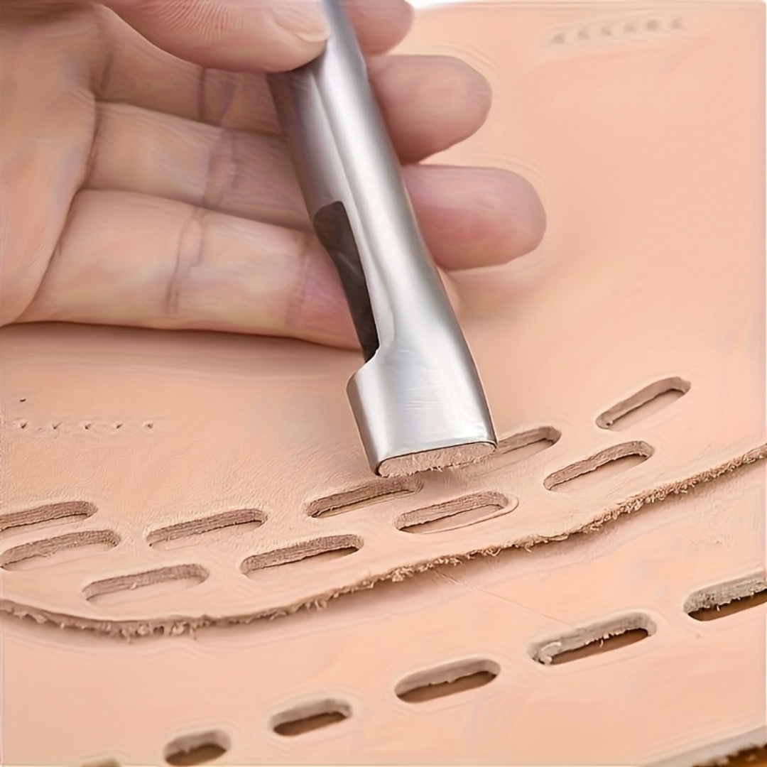5pcs Alat Pembuat Lubang Oval  - Leather Punch Revolving ulasan dan harga