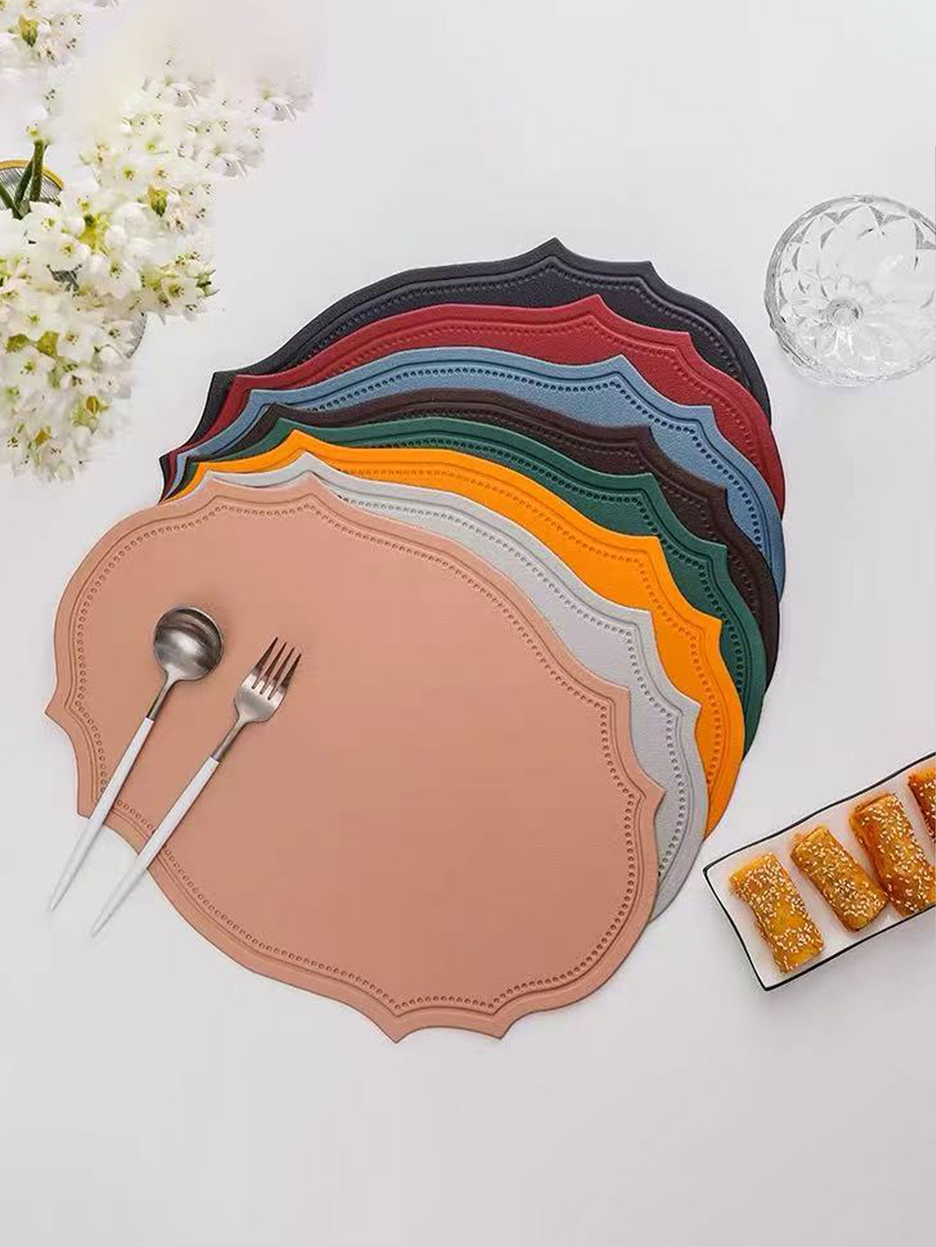 Alas Meja Makan Kulit Gaya Ins - Leatherwork Desk ulasan dan harga