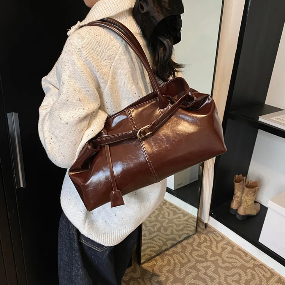 Tas Selempang Hobo Kulit PU Mi - Leather Work Handbag ulasan dan harga