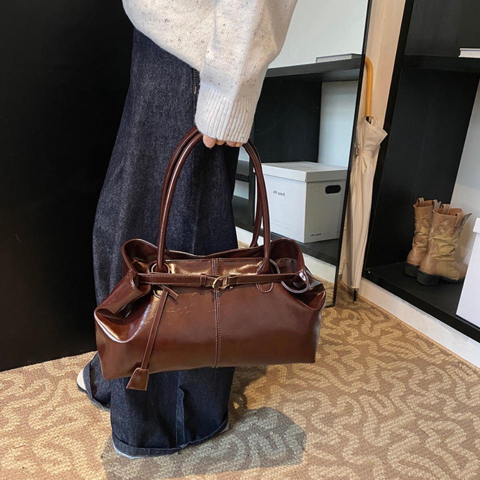 Tas Selempang Hobo Kulit PU Mi - Leather Work Handbag ulasan dan harga