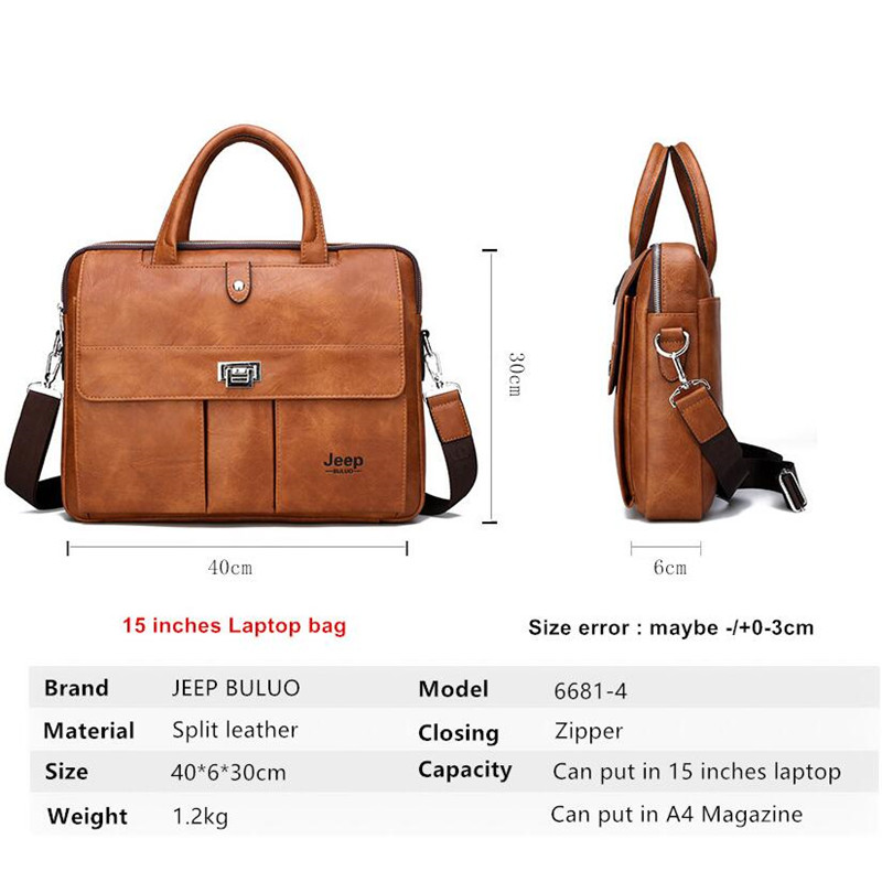 Tas Kulit Pria Jeep Buluo, Tas - Leather Work Handbag ulasan dan harga
