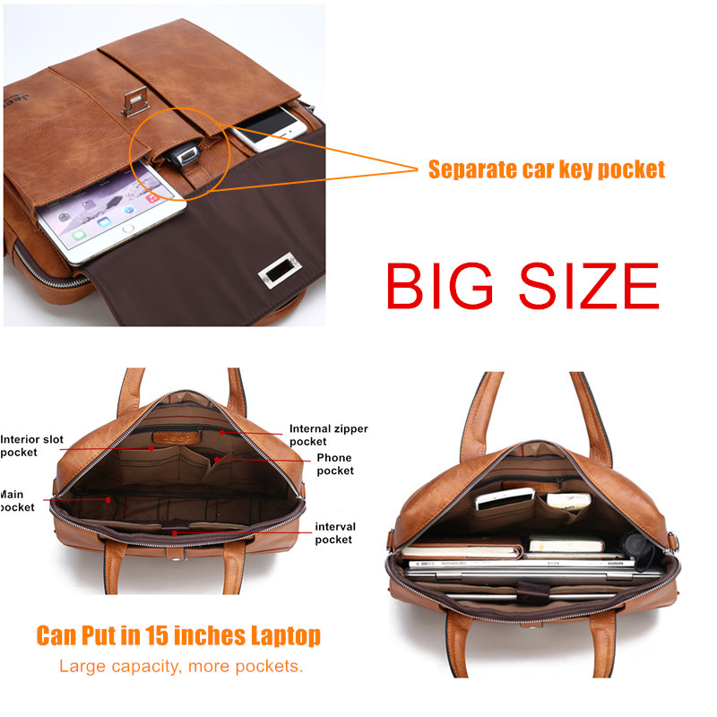 Tas Kulit Pria Jeep Buluo, Tas - Leather Work Handbag ulasan dan harga