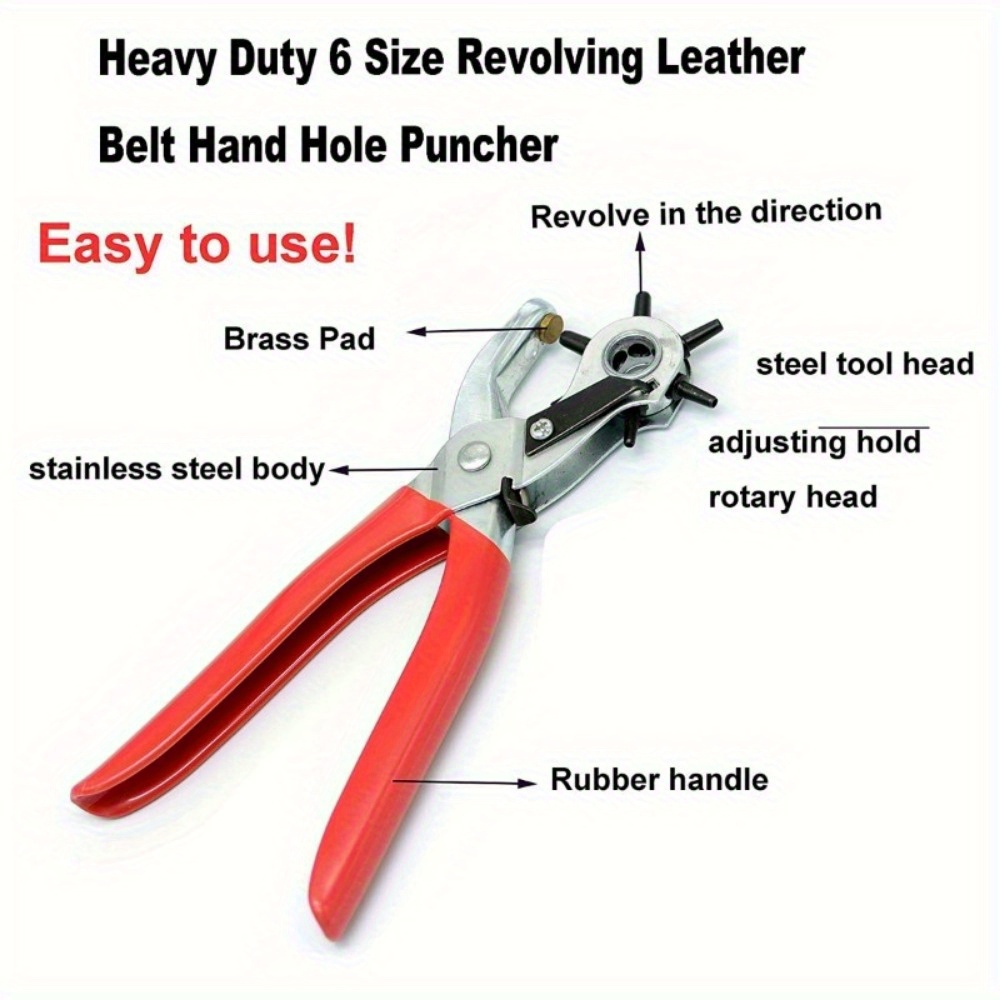 1 buah alat pelubang kulit put - Leather Punch Revolving ulasan dan harga