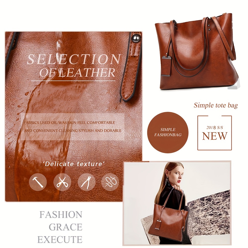 Tas jinjing wanita kulit Retro - Leather Work Handbag ulasan dan harga