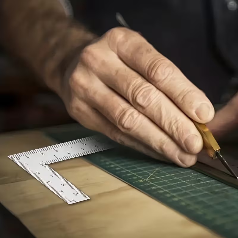 Penggaris Baja Tahan Karat Ben - Leatherwork Ruler ulasan dan harga