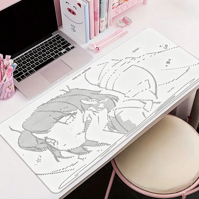 1 Buah Alas Mouse Kulit Anime  - Leatherwork Desk ulasan dan harga