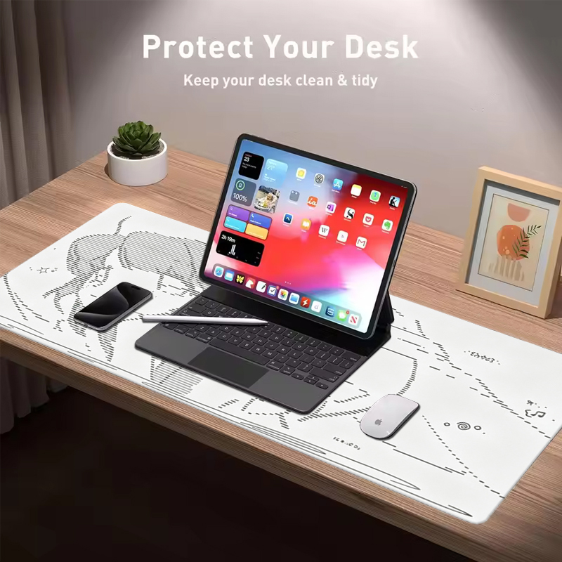 1 Buah Alas Mouse Kulit Anime  - Leatherwork Desk ulasan dan harga