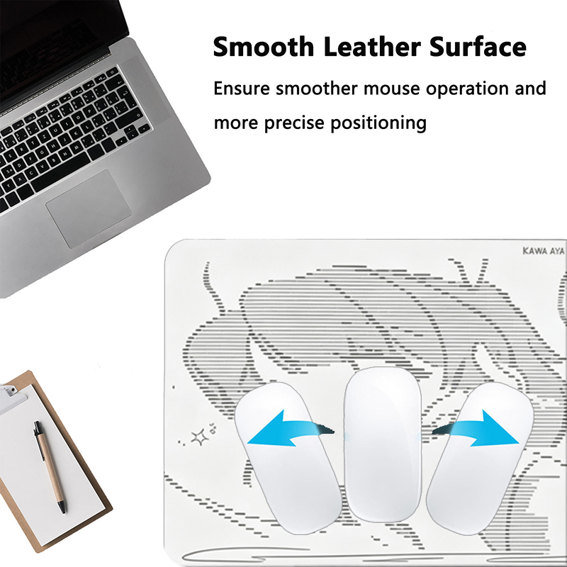 1 Buah Alas Mouse Kulit Anime  - Leatherwork Desk ulasan dan harga